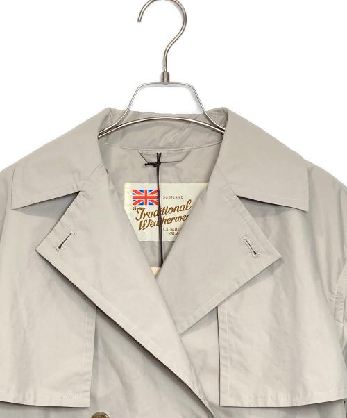 Traditional Weatherwear（トラディショナルウェザーウェア）Traditional Weatherwear (トラディショナルウェザーウェア) トレンチコート ライトグレー サイズ:34の古着・服飾アイテム