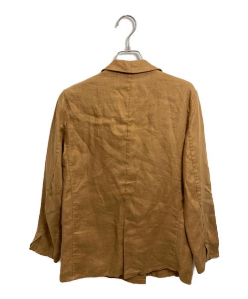 ticca（ティッカ）ticca (ティッカ) リネンジャケット ブラウン サイズ:Sの古着・服飾アイテム