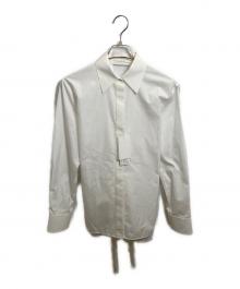 HELMUT LANG（ヘルムートラング）の古着「CORSET SHIRT」｜ホワイト