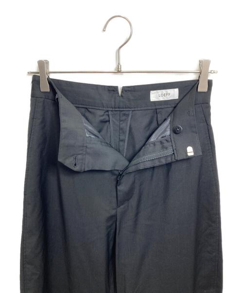 LOEFF（ロエフ）LOEFF (ロエフ) ウールトロ ボンタン トラウザーパンツ ブラック サイズ:表記なしの古着・服飾アイテム