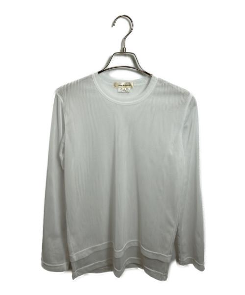 COMME des GARCONS（コムデギャルソン）COMME des GARCONS (コムデギャルソン) シアーカットソー ホワイト サイズ:Sの古着・服飾アイテム