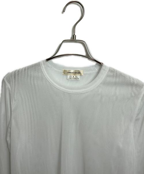 COMME des GARCONS（コムデギャルソン）COMME des GARCONS (コムデギャルソン) シアーカットソー ホワイト サイズ:Sの古着・服飾アイテム