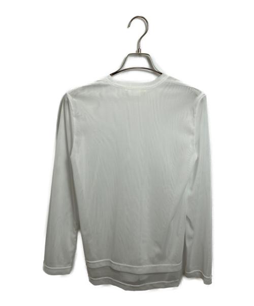 COMME des GARCONS（コムデギャルソン）COMME des GARCONS (コムデギャルソン) シアーカットソー ホワイト サイズ:Sの古着・服飾アイテム