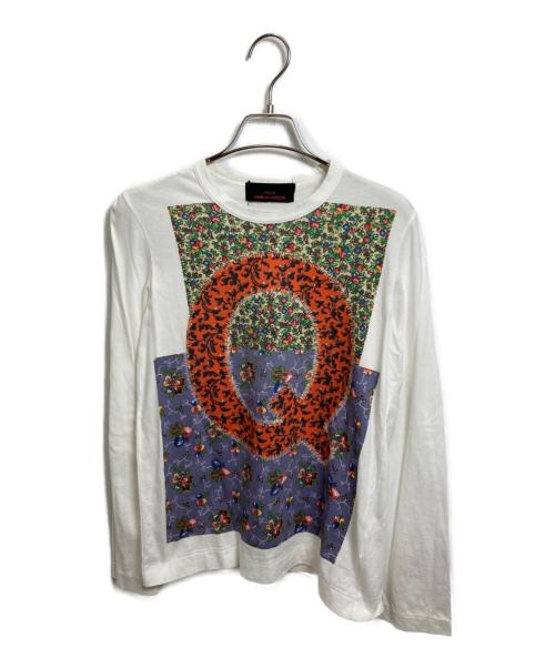 tricot COMME des GARCONS（トリココムデギャルソン）tricot COMME des GARCONS (トリココムデギャルソン) プリントカットソー ホワイト サイズ:Sの古着・服飾アイテム