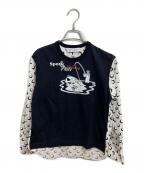 MARINE SERRE×COMME des GARCONSマリーンセル×コムデギャルソン）の古着「カットソー」｜ブラック