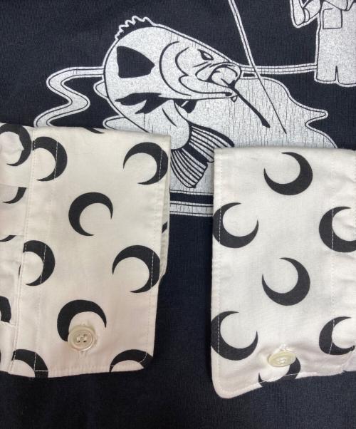 MARINE SERRE（マリーンセル）MARINE SERRE (マリーンセル) COMME des GARCONS (コムデギャルソン) カットソー ブラック サイズ:Lの古着・服飾アイテム