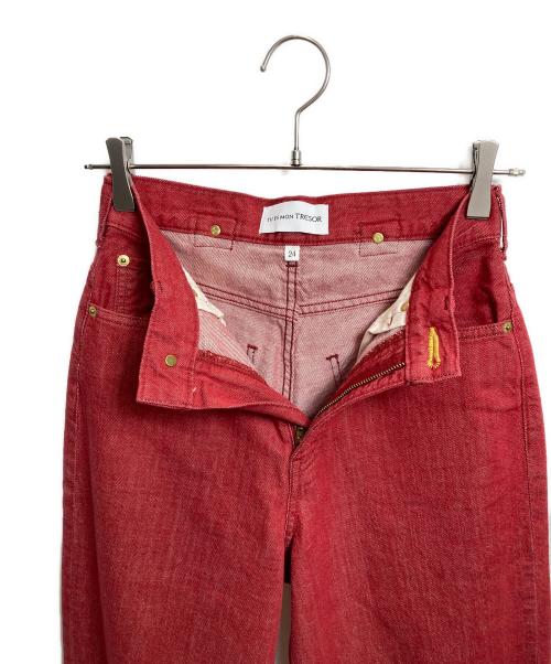 Tu es mon TRESOR（トゥ エ モン トレゾア）Tu es mon TRESOR (トゥ エ モン トレゾア) パンツ レッド サイズ:61cm (W24)の古着・服飾アイテム