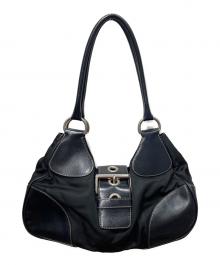 PRADA（プラダ）の古着「切替ハンドバッグ」｜ブラック
