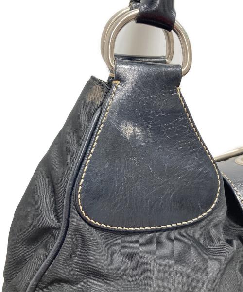 PRADA（プラダ）PRADA (プラダ) 切替ハンドバッグ ブラックの古着・服飾アイテム