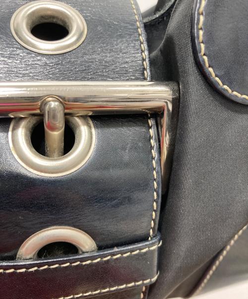 PRADA（プラダ）PRADA (プラダ) 切替ハンドバッグ ブラックの古着・服飾アイテム