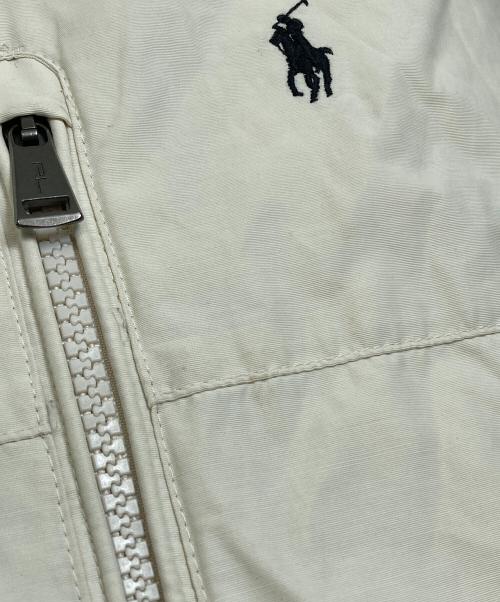 POLO RALPH LAUREN（ポロ・ラルフローレン）POLO RALPH LAUREN (ポロ・ラルフローレン) フーデッドナイロンジャケット アイボリー サイズ:XXLの古着・服飾アイテム