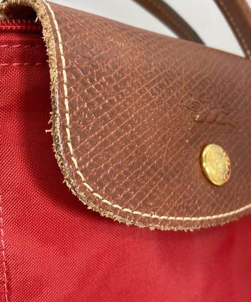 LONGCHAMP（ロンシャン）LONGCHAMP (ロンシャン) ハンドバッグ レッドの古着・服飾アイテム