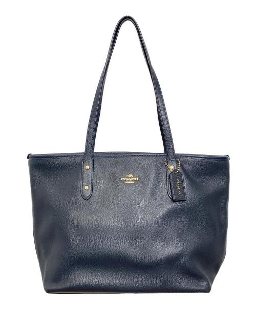 COACH（コーチ）COACH (コーチ) トートバッグ ネイビーの古着・服飾アイテム