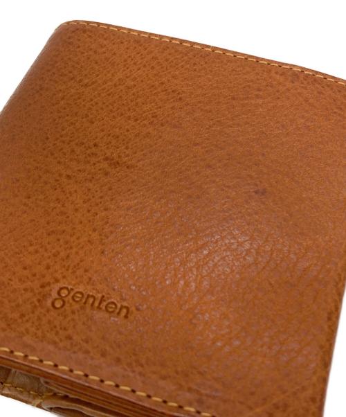 genten（ゲンテン）genten (ゲンテン) コンパクトウォレット ブラウンの古着・服飾アイテム