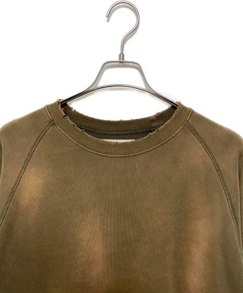 FUTURE ARCHIVE（フューチャー アーカイブ）FUTURE ARCHIVE (フューチャー アーカイブ) FADE SWEAT CREW ブラウン サイズ:Lの古着・服飾アイテム