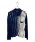 stussy（ステューシー）の古着「STRIPED KNIT SHIRT」｜ネイビー