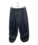 MAISON SPECIALメゾンスペシャル）の古着「Suvin Cotton Gabardine Prime-Wide Snow Pants」｜ブラック