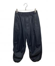 MAISON SPECIAL（メゾンスペシャル）の古着「Suvin Cotton Gabardine Prime-Wide Snow Pants」｜ブラック