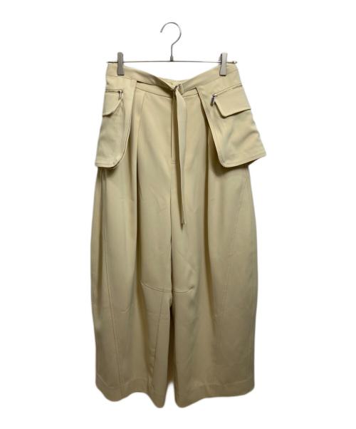 MAISON SPECIAL（メゾンスペシャル）MAISON SPECIAL (メゾンスペシャル) Pocket Belt Double Cross Pants イエロー サイズ:36の古着・服飾アイテム