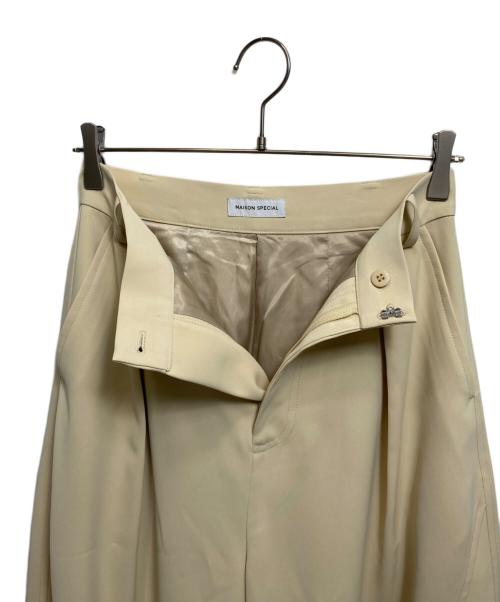 MAISON SPECIAL（メゾンスペシャル）MAISON SPECIAL (メゾンスペシャル) Pocket Belt Double Cross Pants イエロー サイズ:36の古着・服飾アイテム