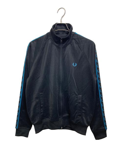 FRED PERRY（フレッドペリー）FRED PERRY (フレッドペリー) Contrast Tape Track Jacket ブラック サイズ:Mの古着・服飾アイテム