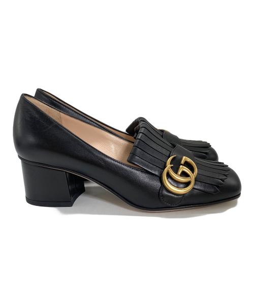 GUCCI（グッチ）GUCCI (グッチ) GGマーモントレザータッセルローファー ブラック サイズ:36の古着・服飾アイテム