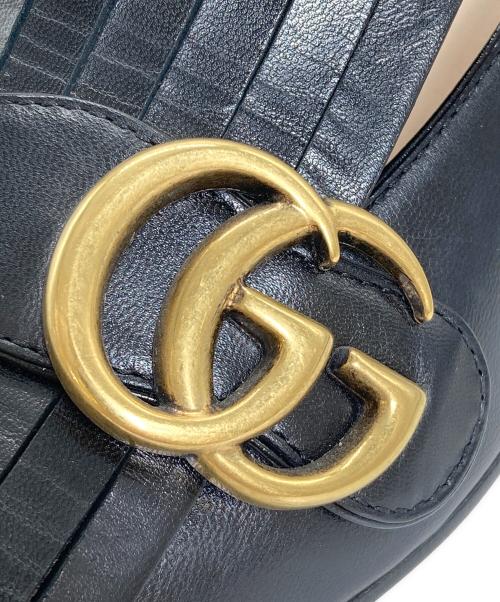 GUCCI（グッチ）GUCCI (グッチ) GGマーモントレザータッセルローファー ブラック サイズ:36の古着・服飾アイテム