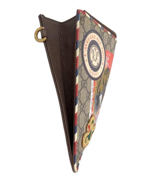 GUCCI（グッチ）GUCCI (グッチ) クーリエ クラッチバッグ GGスプリーム ブラウンの古着・服飾アイテム