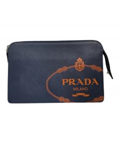 中古・古着通販】PRADA (プラダ) セカンドバッグ/PRADA ブラウン