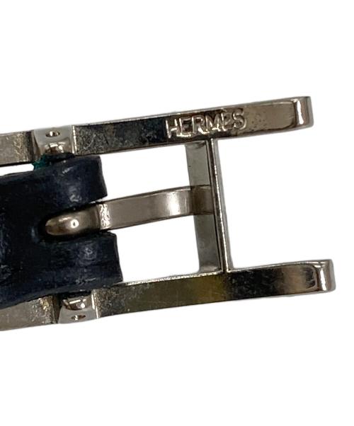 HERMES（エルメス）HERMES (エルメス) レザーブレスレット　アピ3 ブラックの古着・服飾アイテム