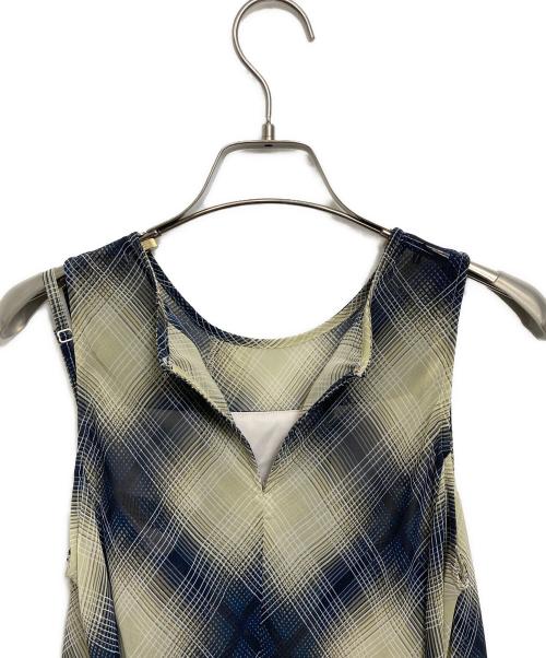 FRAY ID（フレイ アイディー）FRAY ID (フレイ アイディー) セミシアークリアラインワンピース ベージュの古着・服飾アイテム
