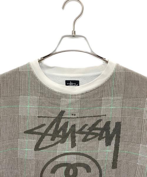 stussy（ステューシー）stussy (ステューシー) チェックスウェット グレー サイズ:XXLの古着・服飾アイテム