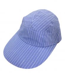 Stripes For Creative（ストライプ フォー クリエイティブ）の古着「COTTON STRIPE Jet CAP」｜ブルー
