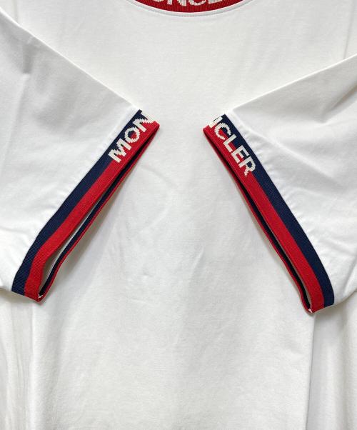 MONCLER（モンクレール）MONCLER (モンクレール) 半袖Tシャツ　MAGLIA T-SHIRT ホワイト サイズ:XLの古着・服飾アイテム