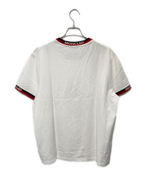 MONCLER（モンクレール）MONCLER (モンクレール) 半袖Tシャツ　MAGLIA T-SHIRT ホワイト サイズ:XLの古着・服飾アイテム