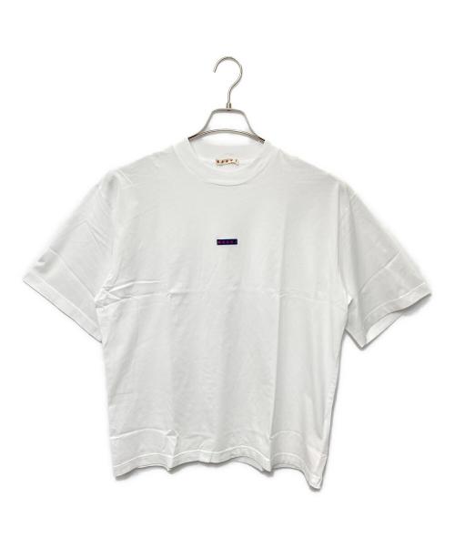 MARNI（マルニ）MARNI (マルニ) オーガニックコットン ロゴTシャツ ホワイト サイズ:48の古着・服飾アイテム