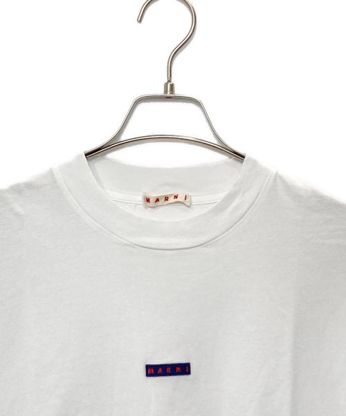MARNI（マルニ）MARNI (マルニ) オーガニックコットン ロゴTシャツ ホワイト サイズ:48の古着・服飾アイテム