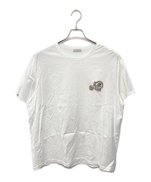 MONCLER（モンクレール）MONCLER (モンクレール) ワッペンTシャツ　MAGLIA T-SHIRT ホワイト サイズ:XXLの古着・服飾アイテム