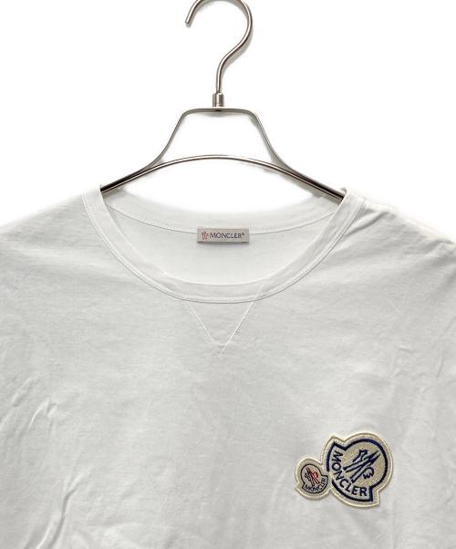 MONCLER（モンクレール）MONCLER (モンクレール) ワッペンTシャツ　MAGLIA T-SHIRT ホワイト サイズ:XXLの古着・服飾アイテム