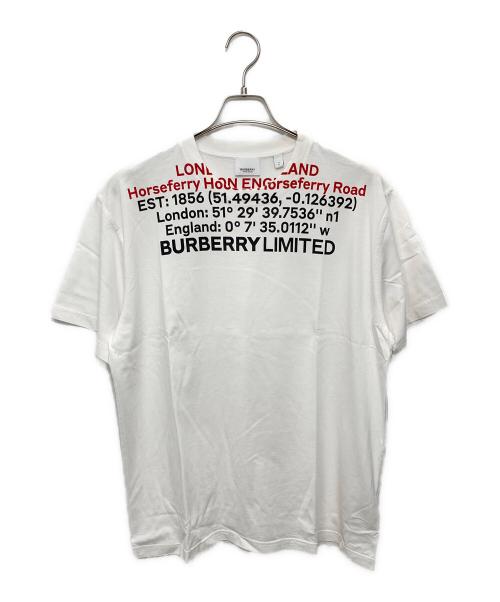 BURBERRY（バーバリー）BURBERRY (バーバリー) クルーネックTシャツ　Jensen ホワイト サイズ:Sの古着・服飾アイテム
