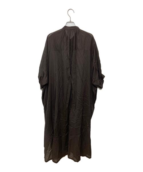 ne quittez pas（ヌキテパ）ne quittez pas (ヌキテパ) COTTON VOIL PLAIN SHIRTS DRESS ブラウン サイズ:表記なしの古着・服飾アイテム