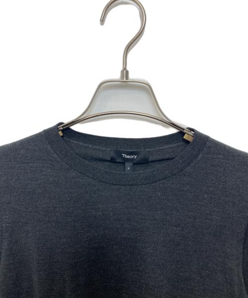 theory（セオリー）theory (セオリー) Regal Wool Crewneck Sweater チャコールグレー サイズ:P 未使用品の古着・服飾アイテム