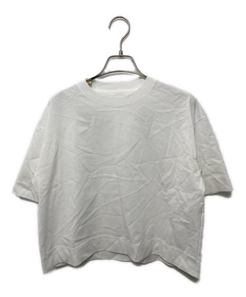 ANAYI（アナイ）ANAYI (アナイ) コットン天竺半袖オーバー ホワイト サイズ:36の古着・服飾アイテム
