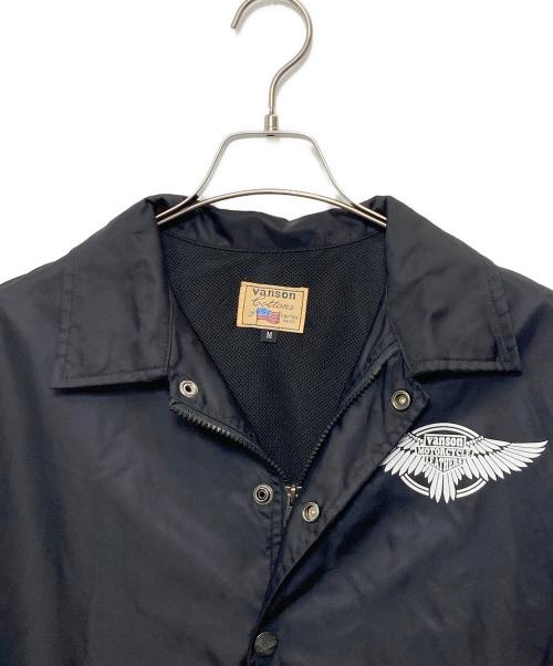 VANSON（バンソン）VANSON (バンソン) ナイロンジャケット ブラック サイズ:Ｍの古着・服飾アイテム