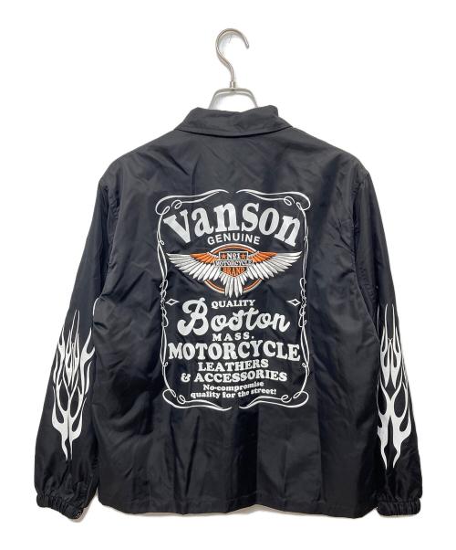 VANSON（バンソン）VANSON (バンソン) ナイロンジャケット ブラック サイズ:Ｍの古着・服飾アイテム