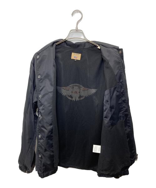 VANSON（バンソン）VANSON (バンソン) ナイロンジャケット ブラック サイズ:Ｍの古着・服飾アイテム