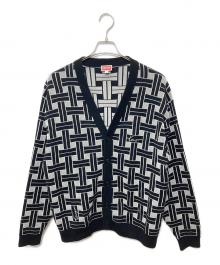 KENZO（ケンゾー）の古着「総柄カーディガン」｜グレー