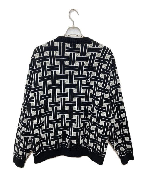 KENZO（ケンゾー）KENZO (ケンゾー) 総柄カーディガン グレー サイズ:Ｍの古着・服飾アイテム