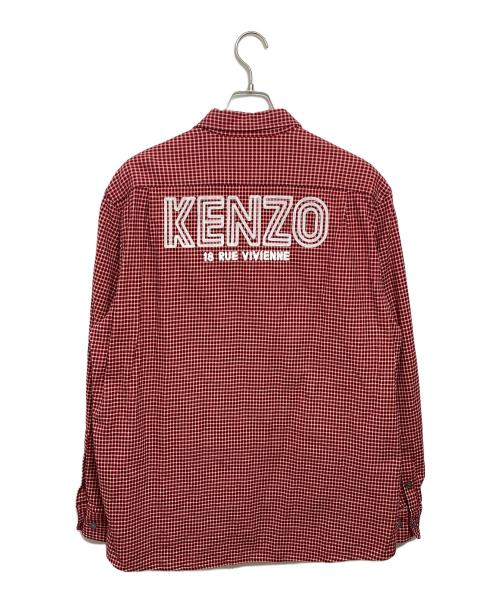 KENZO（ケンゾー）KENZO (ケンゾー) Archive 1970 Military Shirt レッド サイズ:40の古着・服飾アイテム