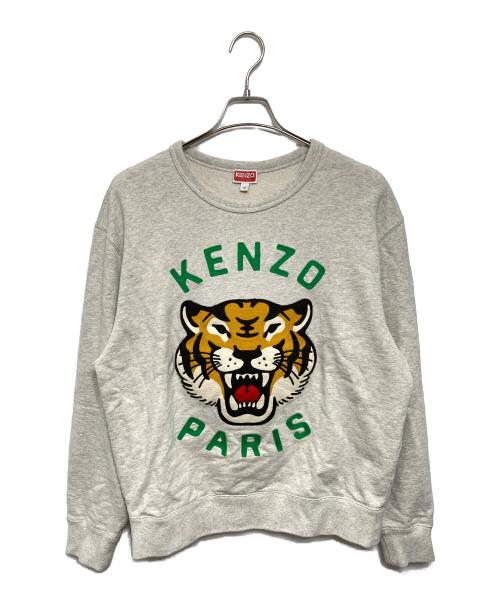 KENZO（ケンゾー）KENZO (ケンゾー) Lucky Tiger スウェット グレー サイズ:Mの古着・服飾アイテム